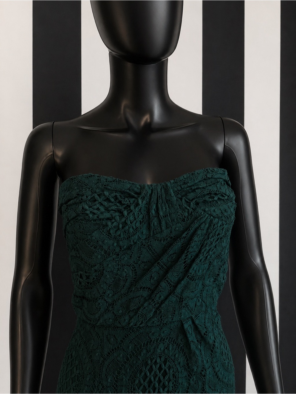Burberry London Sonya Strapless Lace Dress Sz 6 - Picture 2 of 7
